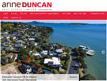 Tablet Screenshot of anneduncan.co.nz